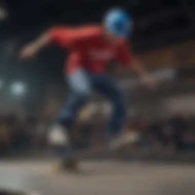 An energetic skate culture event sponsored by Plan B