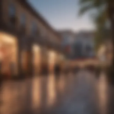 A bustling section of Plaza del Sol filled with shoppers exploring various stores