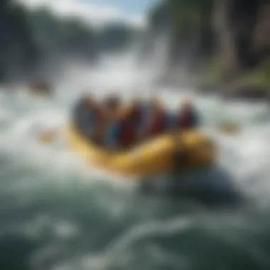 A thrilling rafting experience amidst the powerful currents of Niagara Falls