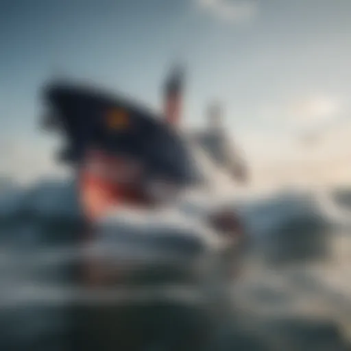 The Red Bull ship navigating through exhilarating waves