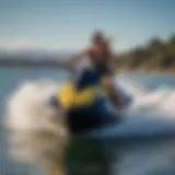 Roxy jet ski in action on the water