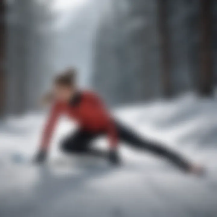 Stretching routines to improve flexibility for skiers