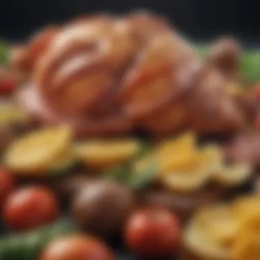 Foods That Boost Lung Power A close-up of nutritious foods supporting lung health