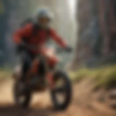 Endurance in Extreme Sports Extreme sports athlete in action showcasing endurance