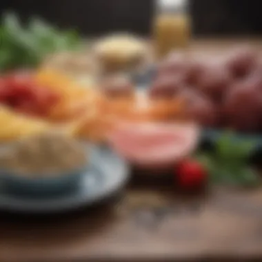 Nutrition for Optimal Lung Function Close-up of nutritious foods that boost lung health