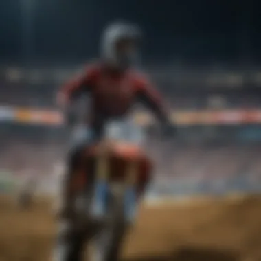 Engaged Fans at Supercross Atlanta Vibrant atmosphere in the stands, capturing the energy and excitement of the Supercross fans.