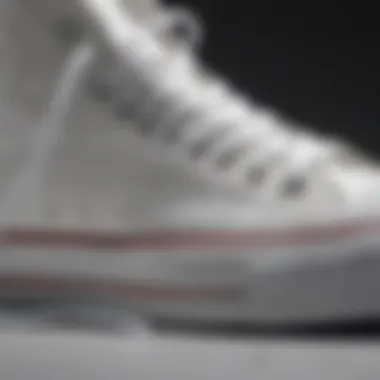 Close-up of Chuck Taylor All Star detailing showcasing craftsmanship