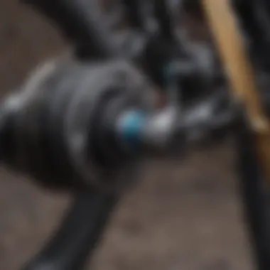 Close-up of a hybrid bike's gear system demonstrating innovative engineering.