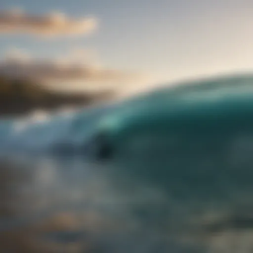 A breathtaking view of Jaws surf break during peak season