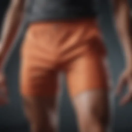 Close-up of Nike Air shorts showcasing innovative fabric technology