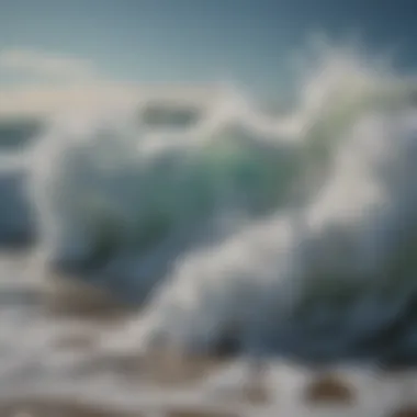The Dynamic Formation of Sea Foam Dynamic sea foam forming on ocean waves