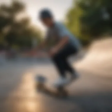 A vibrant skate park scene influenced by Louie Lopez