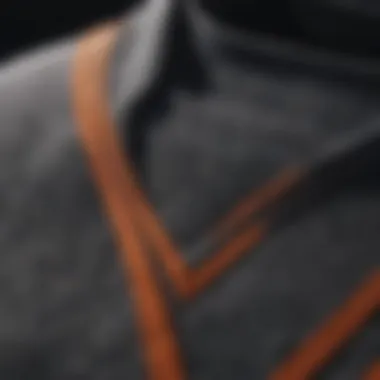 Innovative Fabric Technology Close-up of the material used in try shirts, demonstrating technology and innovation in fabric for safety and comfort.