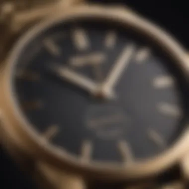 Close-up of the Nixon Gold Watch displaying its intricate design and features.