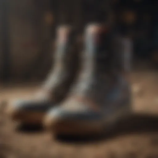 Historical representation of Feiyue footwear in extreme sports
