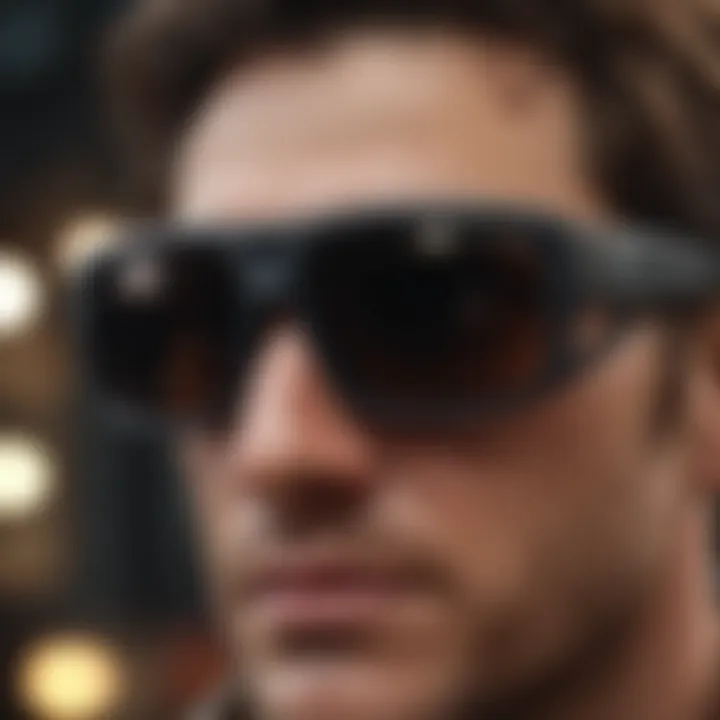 Advanced technology in modern spy sunglasses showcasing features.