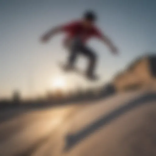 Dynamic skateboarding action showcasing Tiago Lemos's unique style
