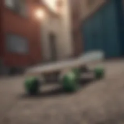 A collection of different beginner skateboards showcasing various designs and colors