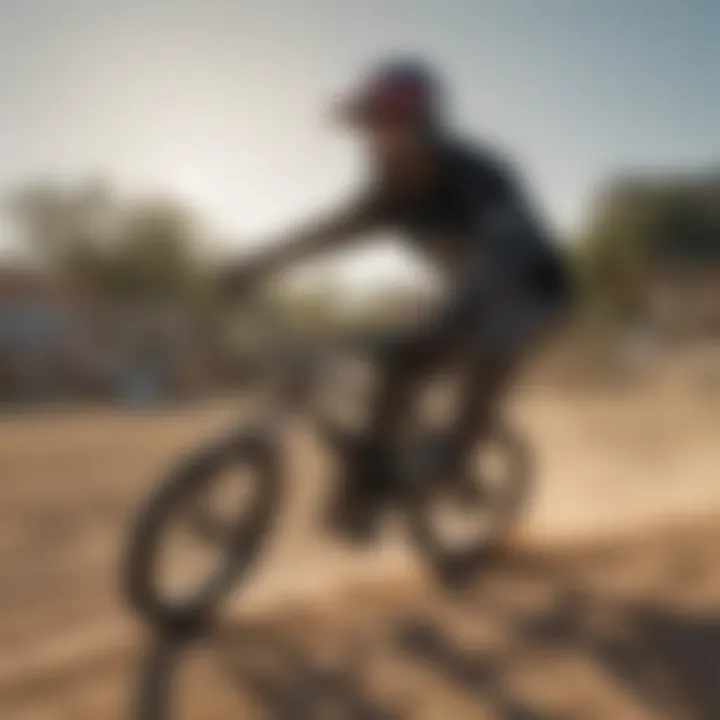 BMX rider executing precise dribbling maneuvers