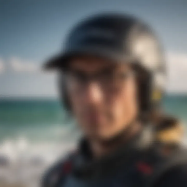 Kitesurfing hats made of different materials