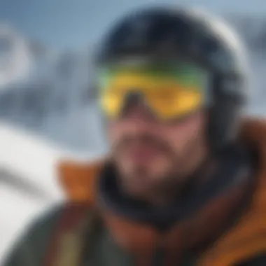 Pit Viper glasses worn during a thrilling snowboarding moment.