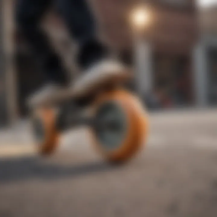 Skateboarder demonstrating various riding styles