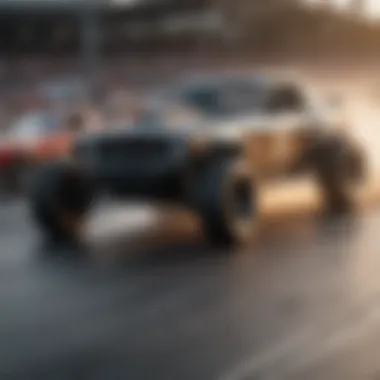 High-Octane Racing Action Dynamic view of Nitro Circuit racers in action