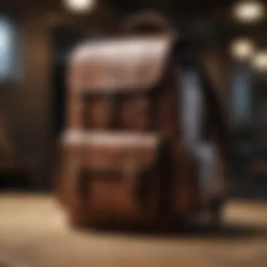 Stylish Professional Leather Backpack A stylish leather backpack suitable for professional settings.