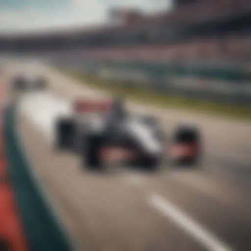 Historic moment at the US Grand Prix showcasing a thrilling race