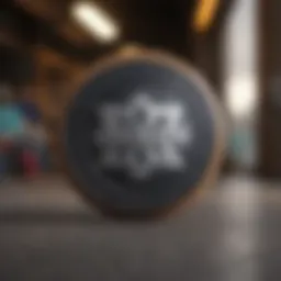 Vans Circle V logo prominently displayed on a skateboard