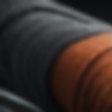Close-up of Vans longsleeve fabric highlighting its texture and quality