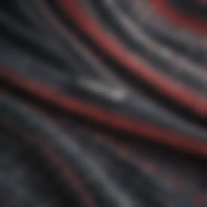 Detailed close-up of the Vans Parkway Hooded Flannel showcasing its fabric texture