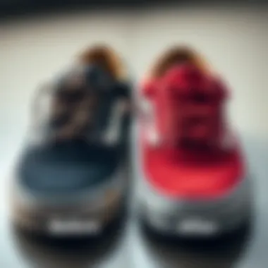Transformation of Vans Sneakers Post-Cleaning Before and after comparison of a cleaned Vans sneaker.