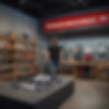 Customers at the Vans Store in Las Vegas Customers exploring the latest Vans apparel and accessories.