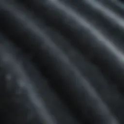 Close-up view of wetsuit material showcasing texture and flexibility