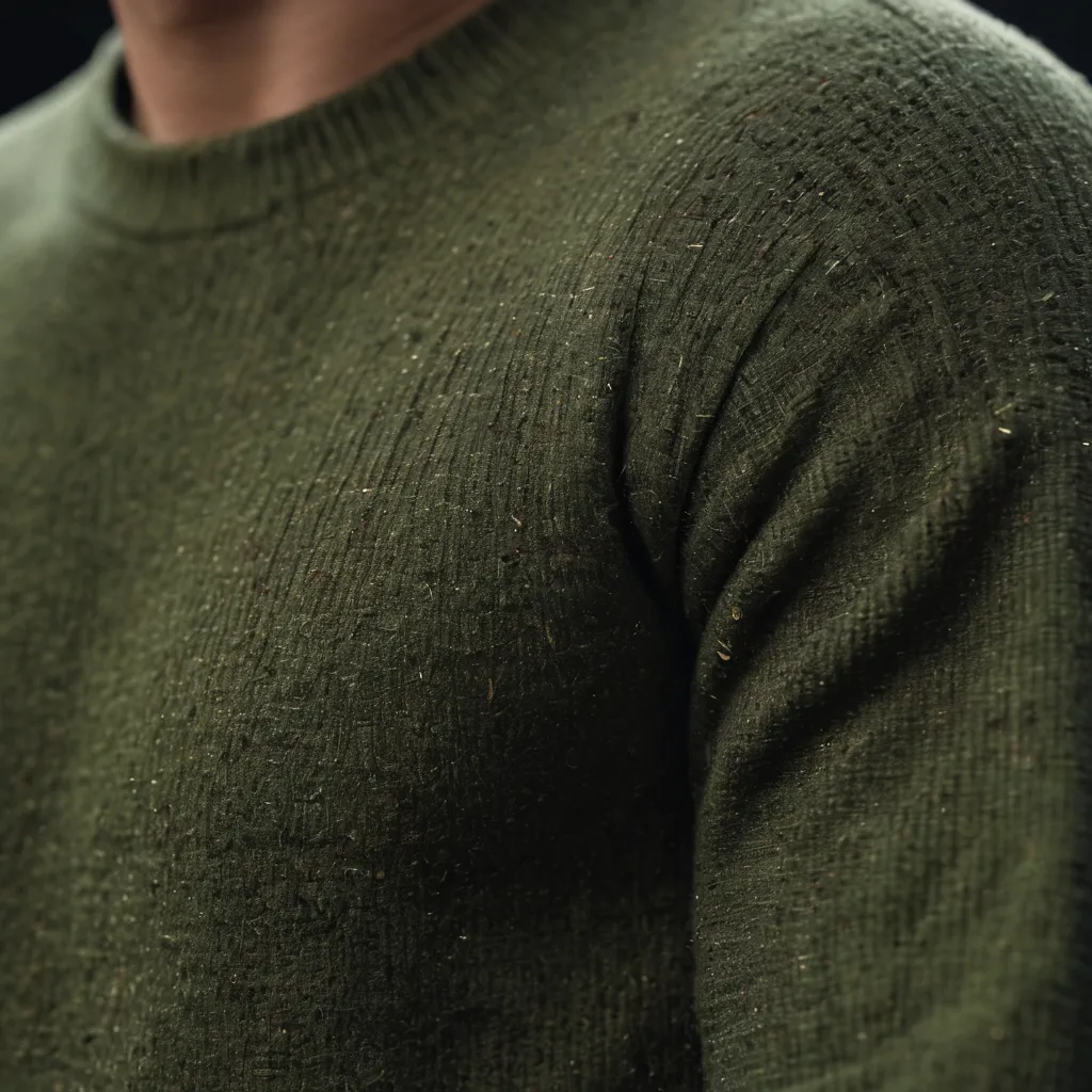 Cropped Mock Neck Crew Sweat Green main image 0