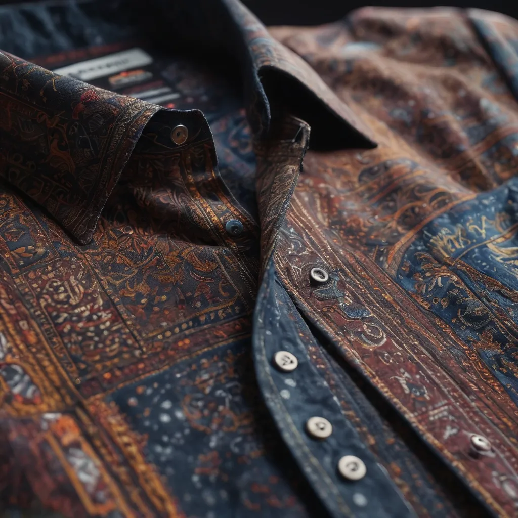 Men's Full Size Contrast Button Up Long Sleeve Shirt Plus Size